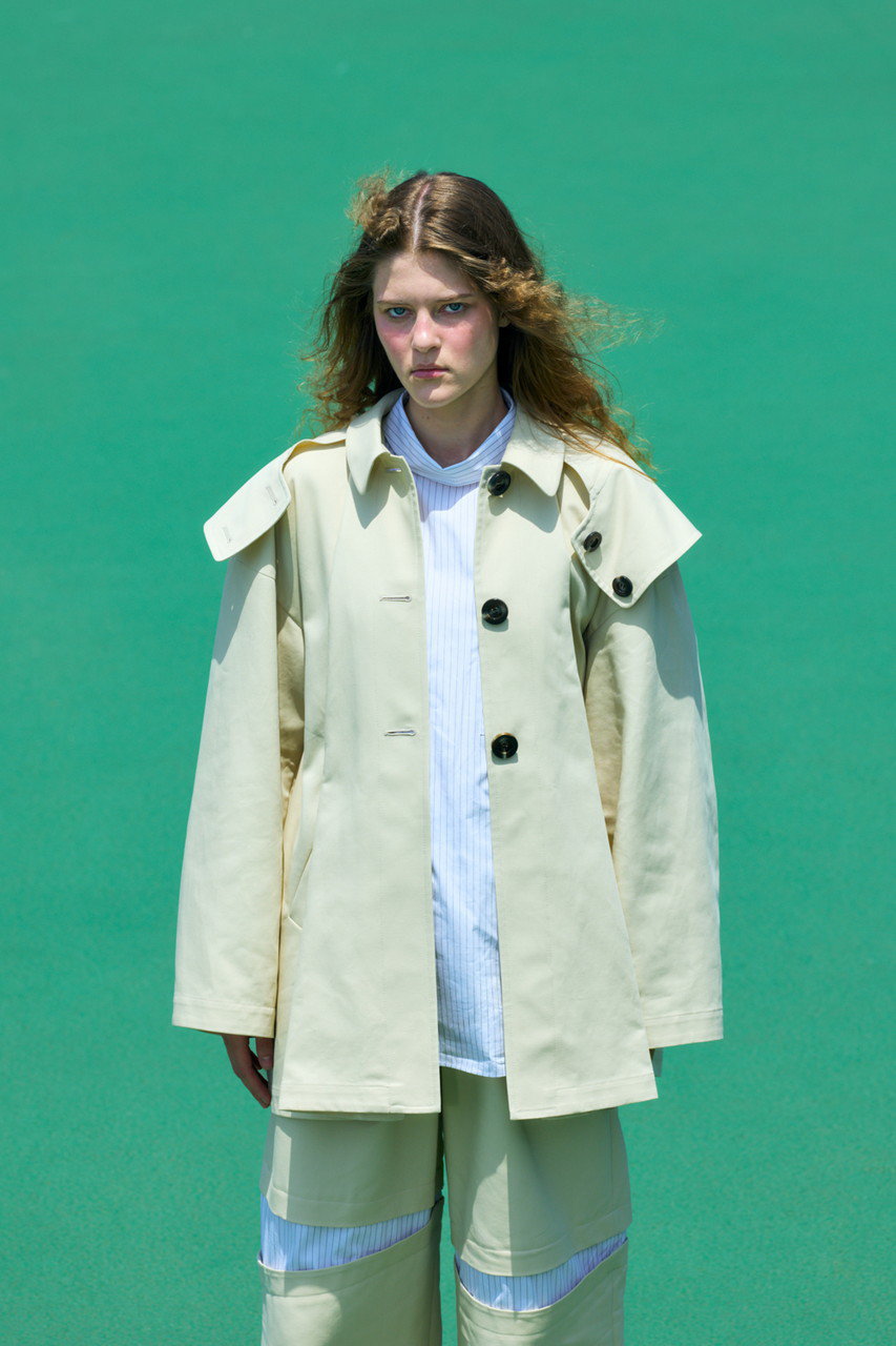 極美品♪ナゴンスタンス nagonstans キルティングライナートレンチコート nagonstans(ナゴンスタンス)｜circle coat/Sand の通販｜ELLESHOP