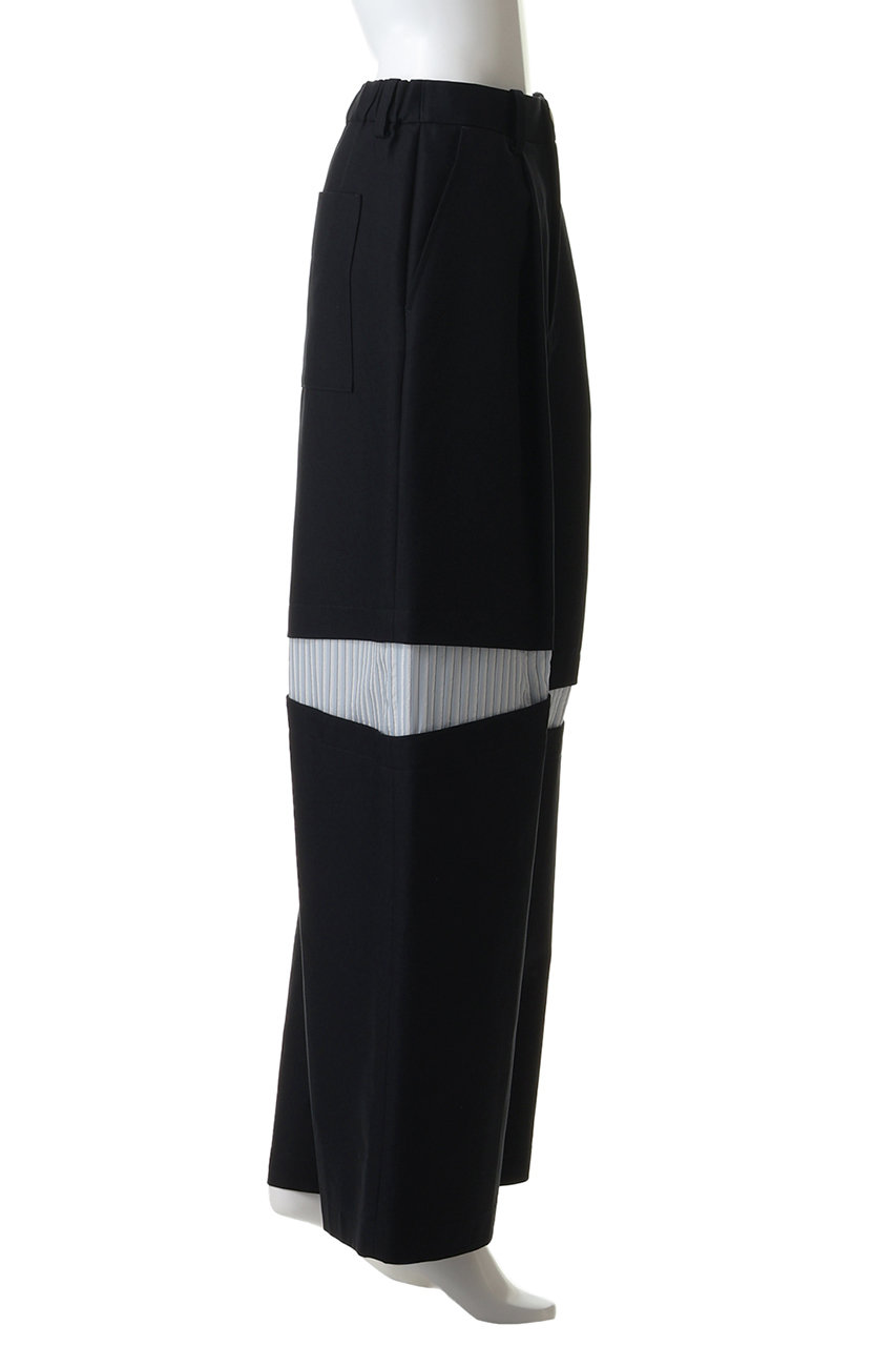 ナゴンスタンス　パンツ　36 nagonstans(ナゴンスタンス)｜slit trousers/Sand の通販｜ELLESHOP