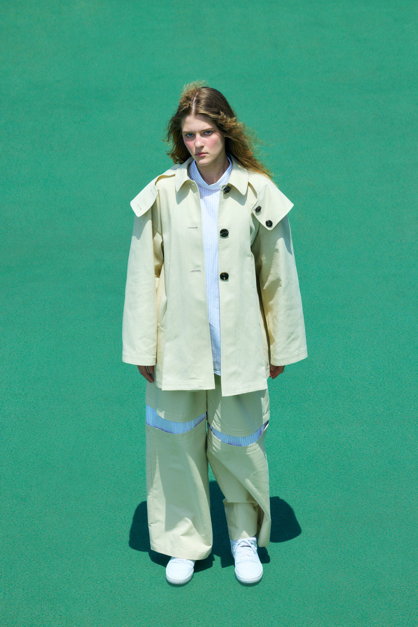 nagonstans(ナゴンスタンス)｜slit trousers/Sand の通販｜ELLESHOP