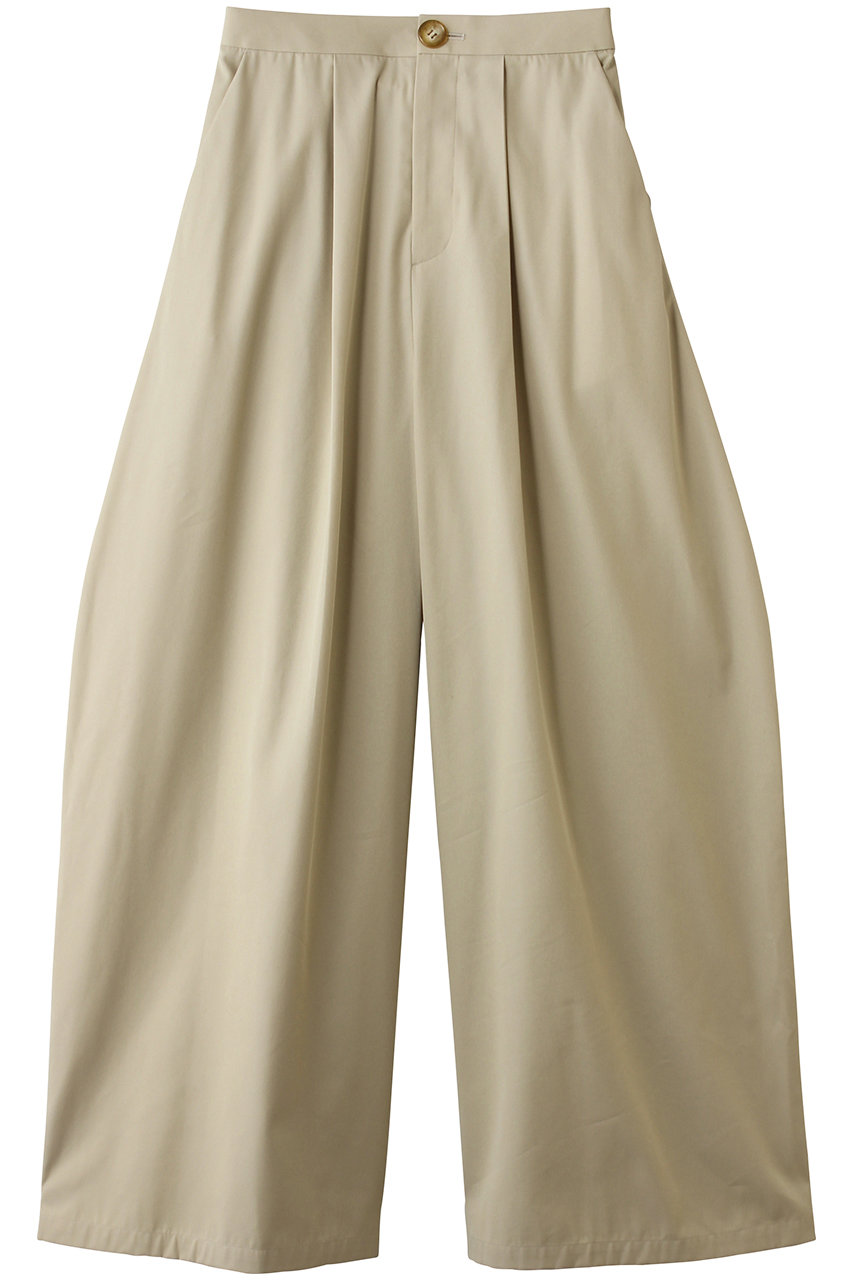 nagonstans(ナゴンスタンス)｜tuck wide pants/Sand の通販｜ELLESHOP