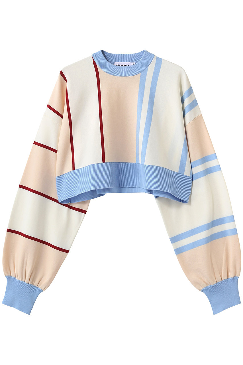 ナゴンスタンス/nagonstansのstripe pullover(Nude/470JS870-1241)
