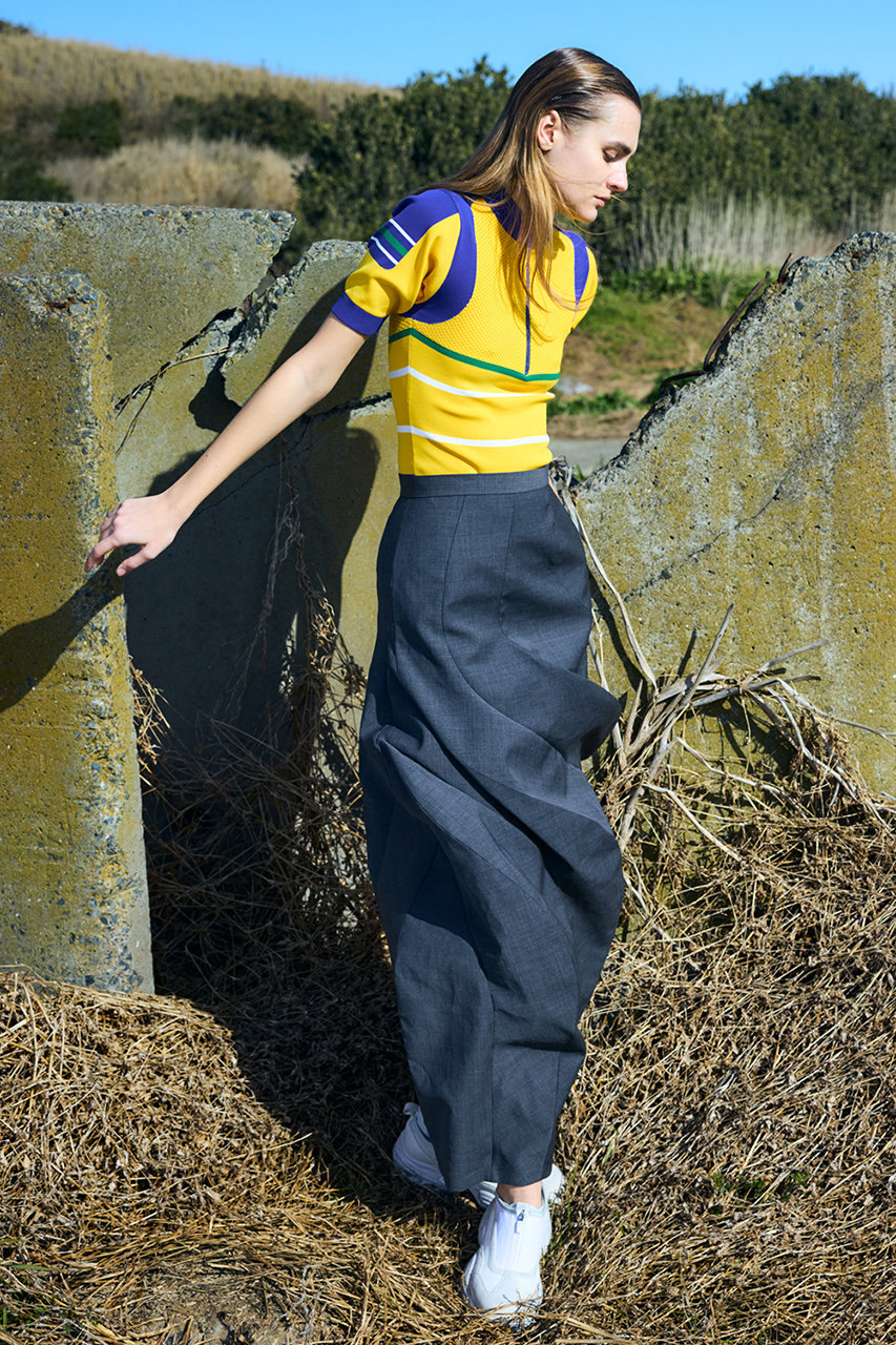 nagonstans(ナゴンスタンス)｜ridge line skirt/Stone の通販
