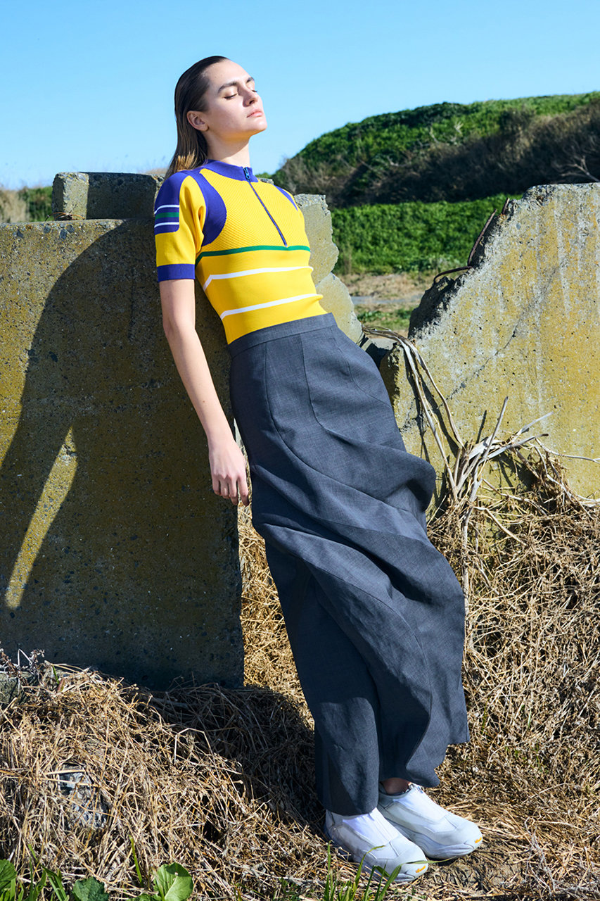 nagonstans(ナゴンスタンス)｜ridge line skirt/Stone の通販