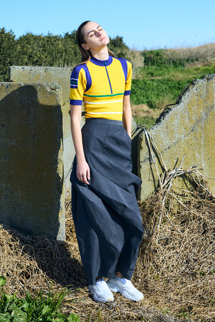 nagonstans(ナゴンスタンス)｜ridge line skirt/Stone の通販