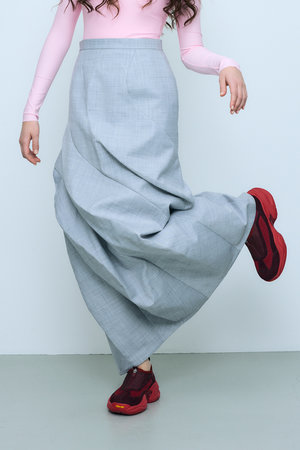 ナゴンスタンス/nagonstansの【4/1 10:00販売開始】ridge line skirt(110700/110703)