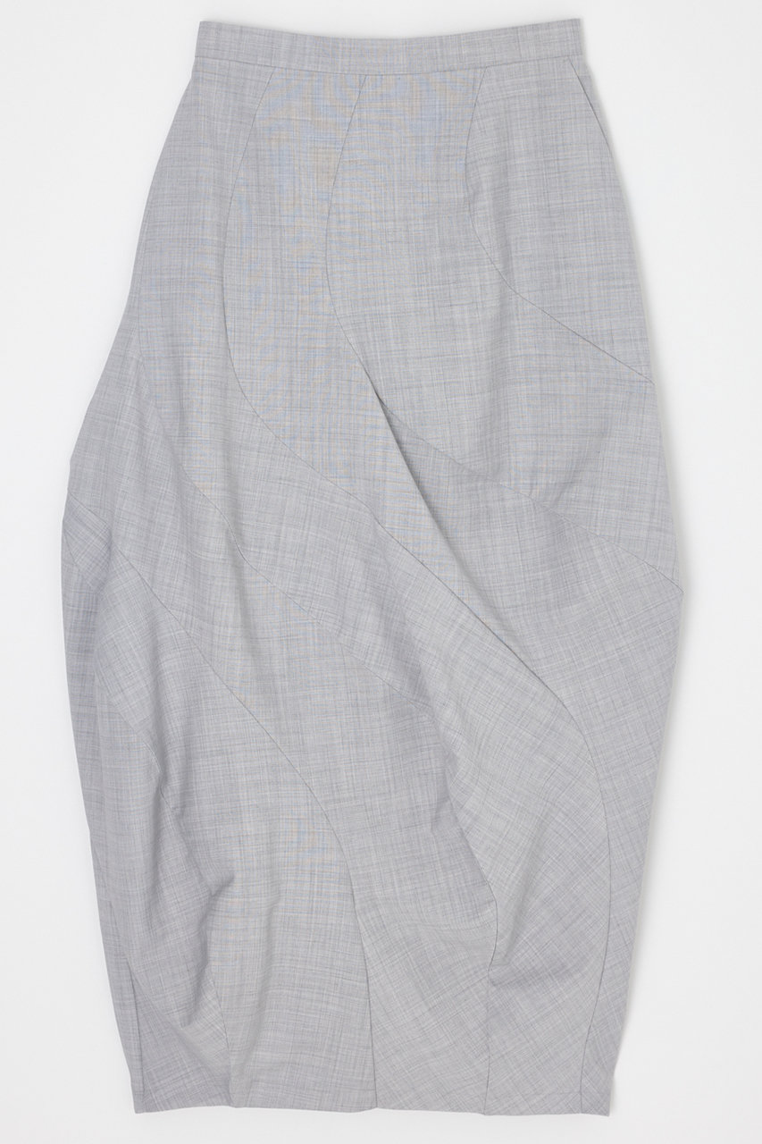 ナゴンスタンス/nagonstansの【4/1 10:00販売開始】ridge line skirt(Wolf/470JS431-1041)