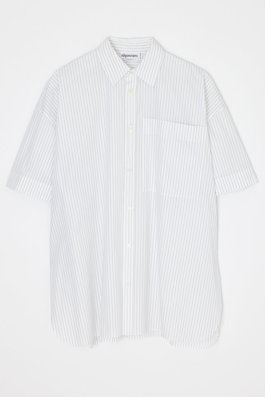 ナゴンスタンス/nagonstansのharf-sleeves men’s like shirt(Salt/470JS130-1911)