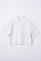 【4/1 10:00販売開始】hi-neck cropped pullover ナゴンスタンス/nagonstans Salt