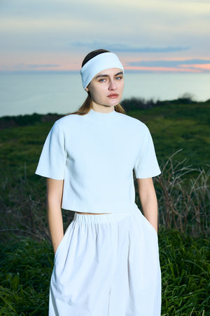 ナゴンスタンス/nagonstansの【4/1 10:00販売開始】hi-neck cropped pullover(110100/110102)