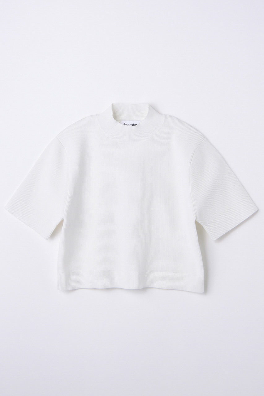 ナゴンスタンス/nagonstansのhi-neck cropped pullover(Salt/470JS170-1351)