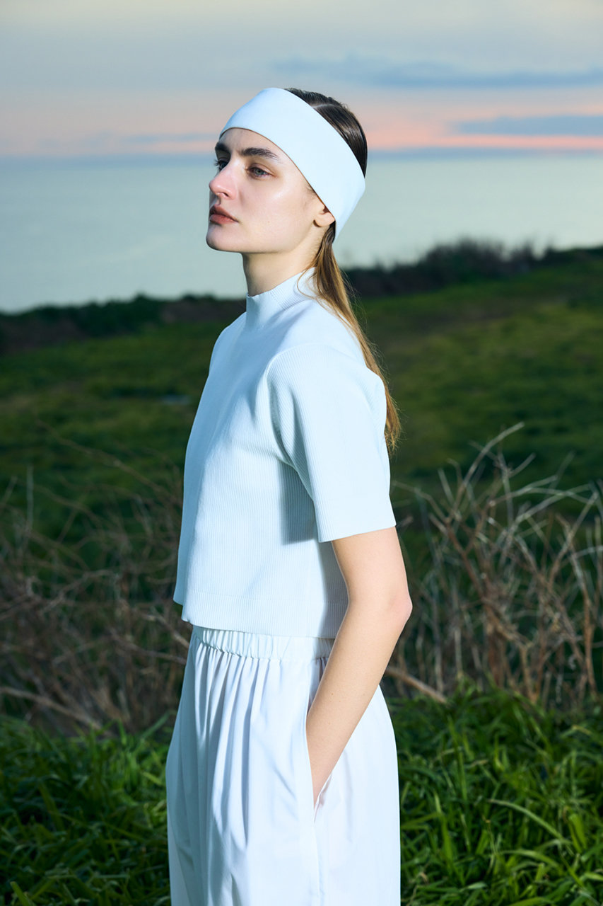 nagonstans(ナゴンスタンス)｜hi-neck cropped pullover/Salt の通販