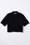 【4/1 10:00販売開始】hi-neck cropped pullover ナゴンスタンス/nagonstans Black