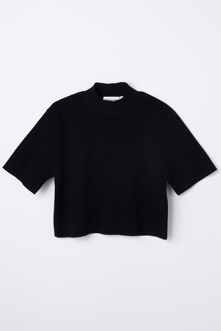 ナゴンスタンス/nagonstansの【4/1 10:00販売開始】hi-neck cropped pullover(Black/470JS170-1351)