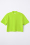 【4/1 10:00販売開始】hi-neck cropped pullover ナゴンスタンス/nagonstans Lime