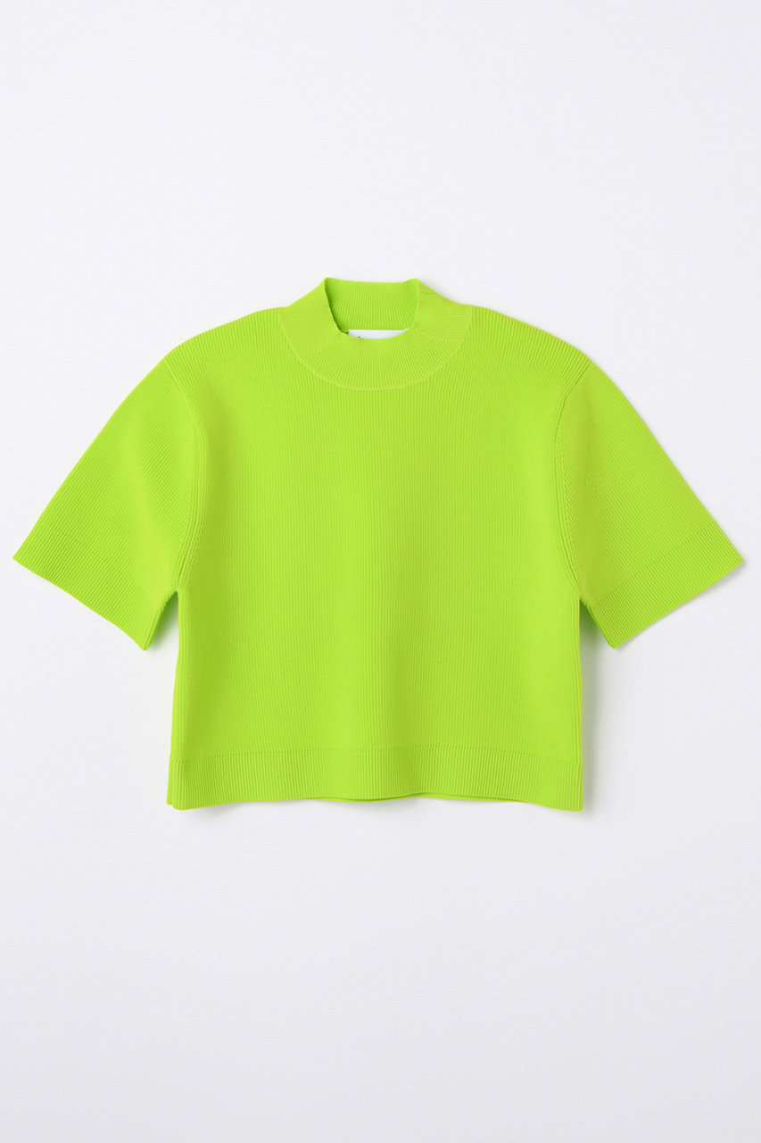 ナゴンスタンス/nagonstansのhi-neck cropped pullover(Lime/470JS170-1351)