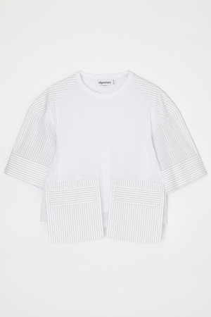 ナゴンスタンス/nagonstansの【4/15 12:00販売開始】woven combi t-shirt(110100/110102)