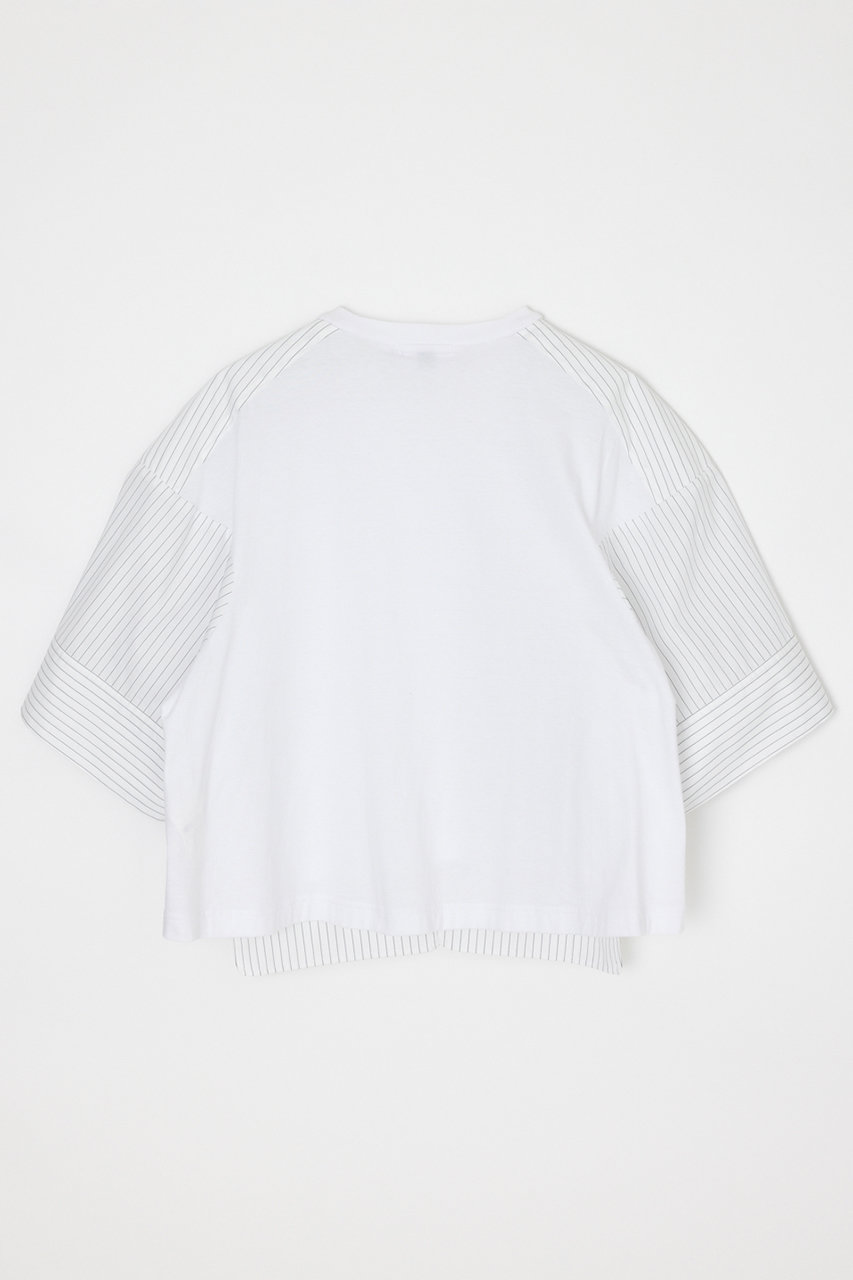 nagonstans(ナゴンスタンス)｜woven combi t-shirt/Salt の通販