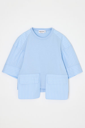 ナゴンスタンス/nagonstansの【4/15 12:00販売開始】woven combi t-shirt(110100/110102)