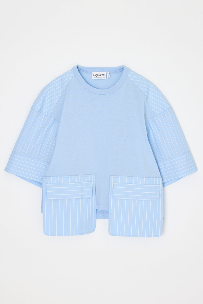 ナゴンスタンス/nagonstansの【4/15 12:00販売開始】woven combi t-shirt(Water/470JS480-2071)