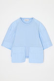 woven combi t-shirt