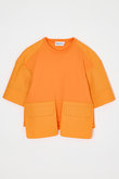 woven combi t-shirt