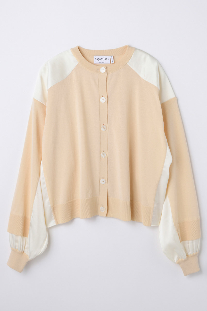 ナゴンスタンス/nagonstansのtwo-tone cardigan(Nude/470JS870-1551)