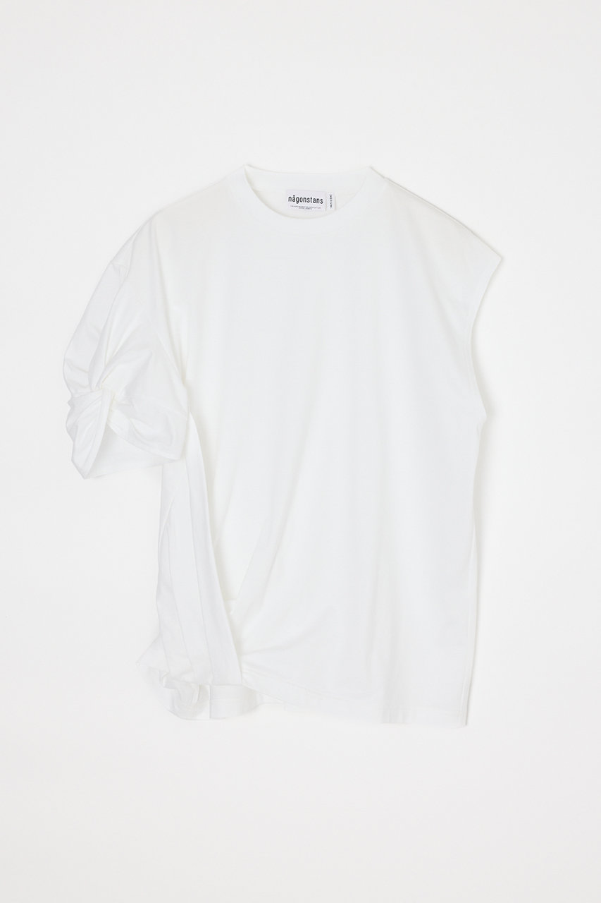 ナゴンスタンス/nagonstansのasymmetry twist t-shirt(Salt/470JS880-2011)