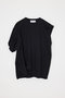 asymmetry twist t-shirt ナゴンスタンス/nagonstans Black