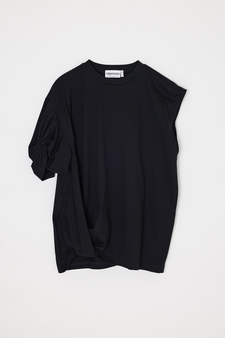 ナゴンスタンス/nagonstansのasymmetry twist t-shirt(Black/470JS880-2011)