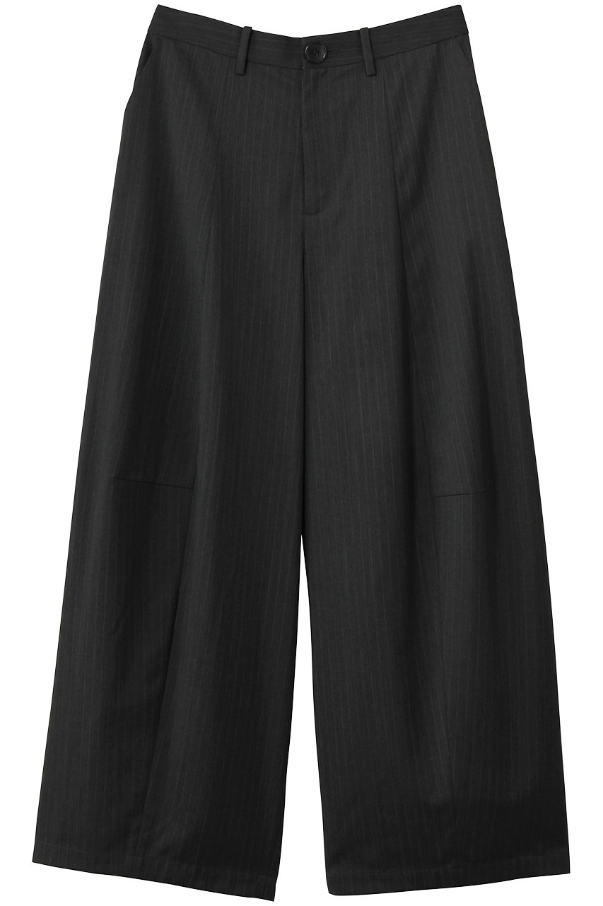 nagonstans T/Wストレッチツイル Oval ワイド PT/パンツ (Stone, S) ナゴンスタンス ELLE SHOP