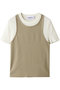 layered t-shirt/Tシャツ ナゴンスタンス/nagonstans Sand