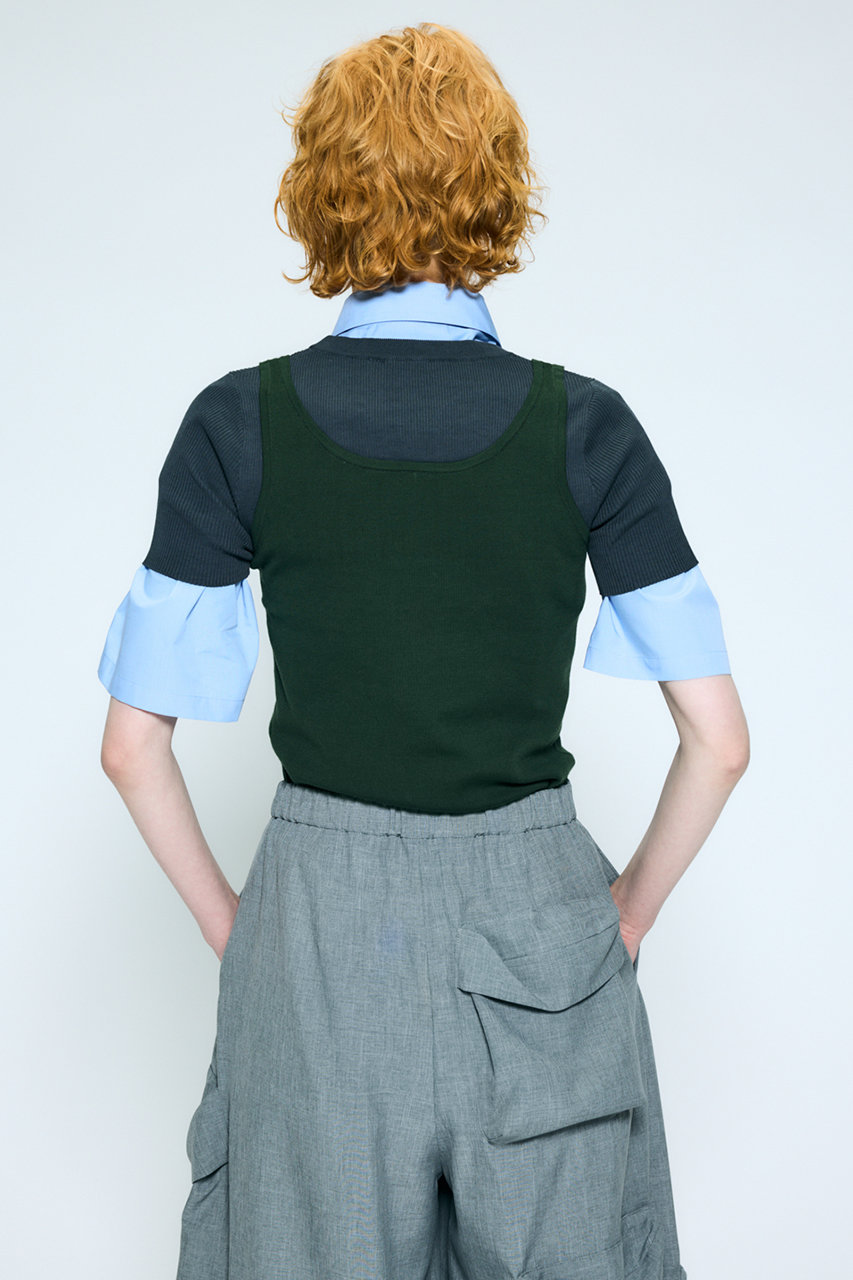 nagonstans(ナゴンスタンス)｜layered t-shirt/Tシャツ/Olive の通販