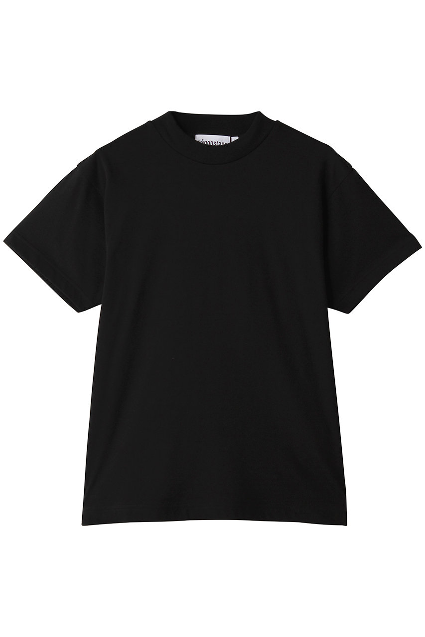 nagonstans Soft jersey Stand daily T/SH Tシャツ (Black, M) ナゴンスタンス ELLE SHOP