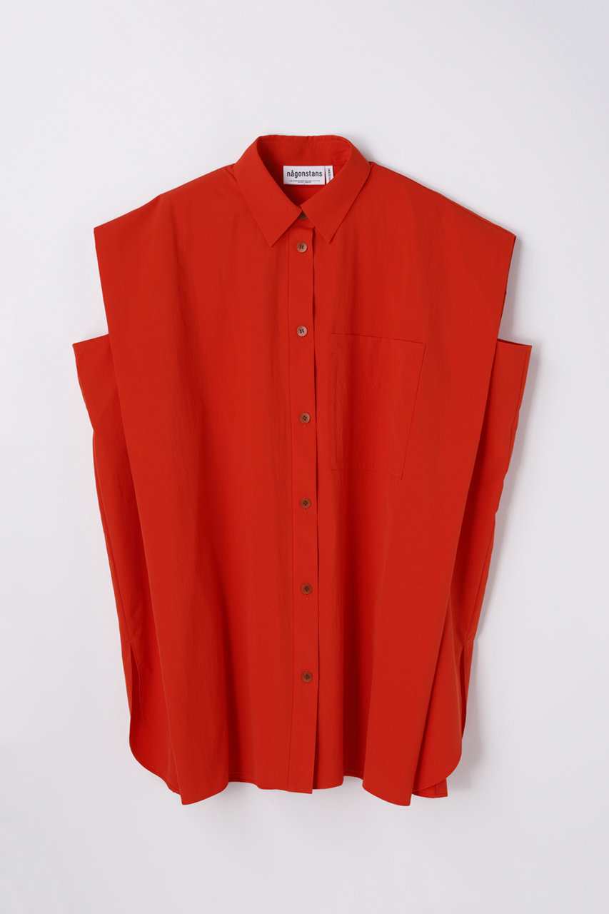 ナゴンスタンス/nagonstansのソフトタイプライター No-sleeve bigSH/シャツ(Chili/470JA830-0031)