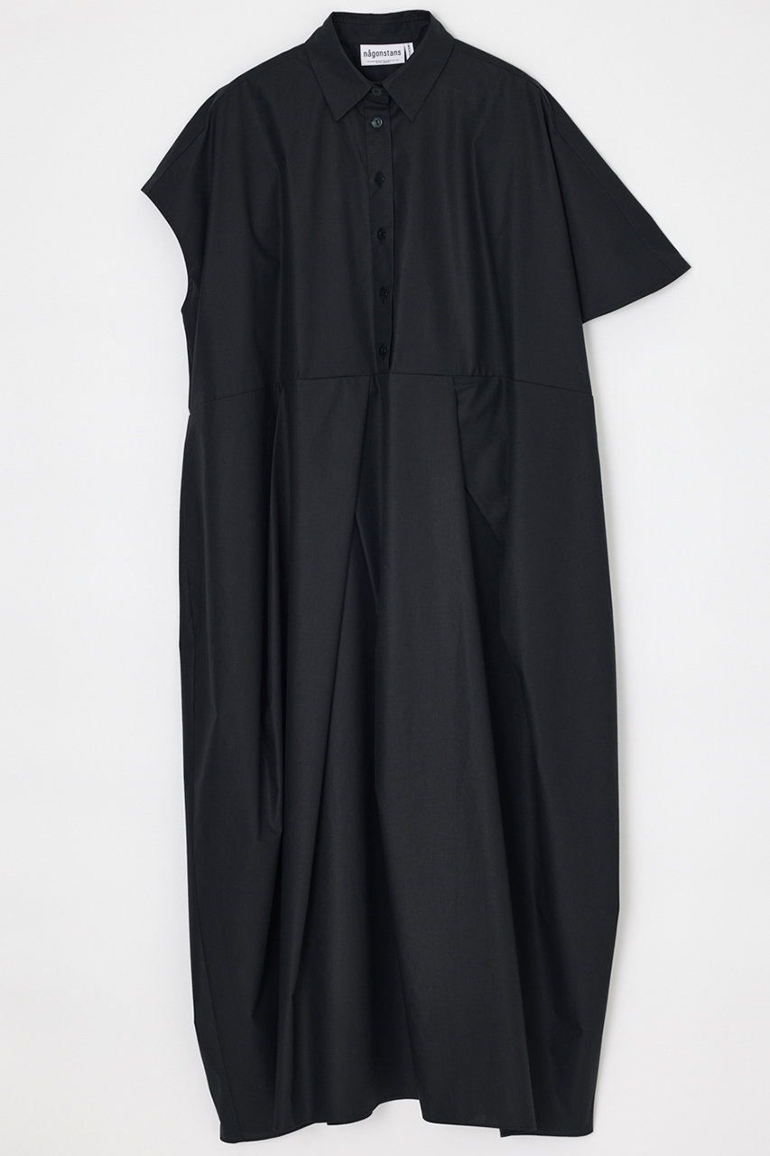 nagonstans シリコンタイプライター アシンメHole DRS/ドレス (Black, M) ナゴンスタンス ELLE SHOP