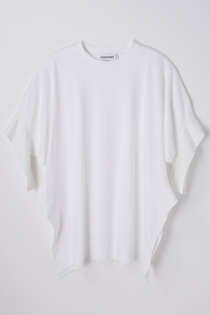 ナゴンスタンス/nagonstansのハイゲージソフト天竺 Open Carve T/SH　Tシャツ(Salt/470JA880-0481)