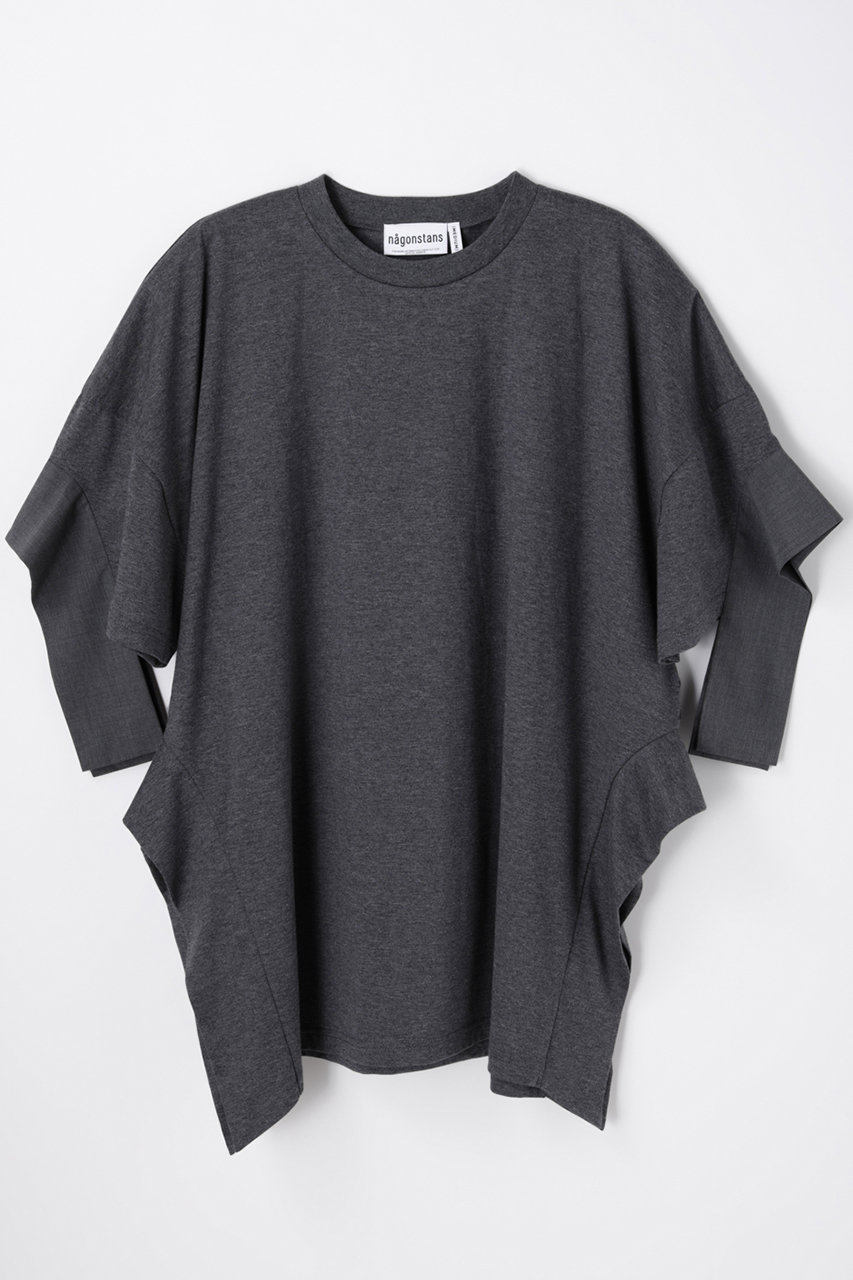 ナゴンスタンス/nagonstansのハイゲージソフト天竺 Open Carve T/SH　Tシャツ(Stone/470JA880-0481)