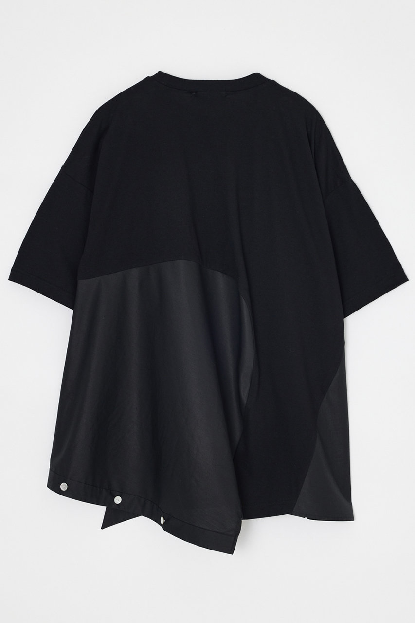 nagonstans(ナゴンスタンス)｜ソフト天竺 SHパーツ T/SH Tシャツ/Black