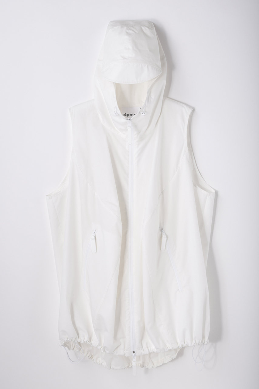 ナゴンスタンス/nagonstansのシリコンタイプライター Hooded Vest/ベスト(Salt/470JA830-0101)