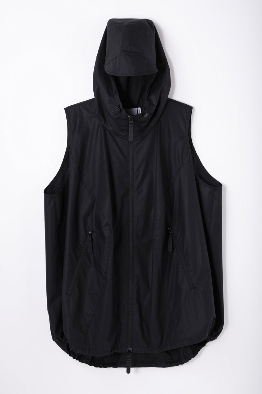 ナゴンスタンス/nagonstansのシリコンタイプライター Hooded Vest/ベスト(Black/470JA830-0101)