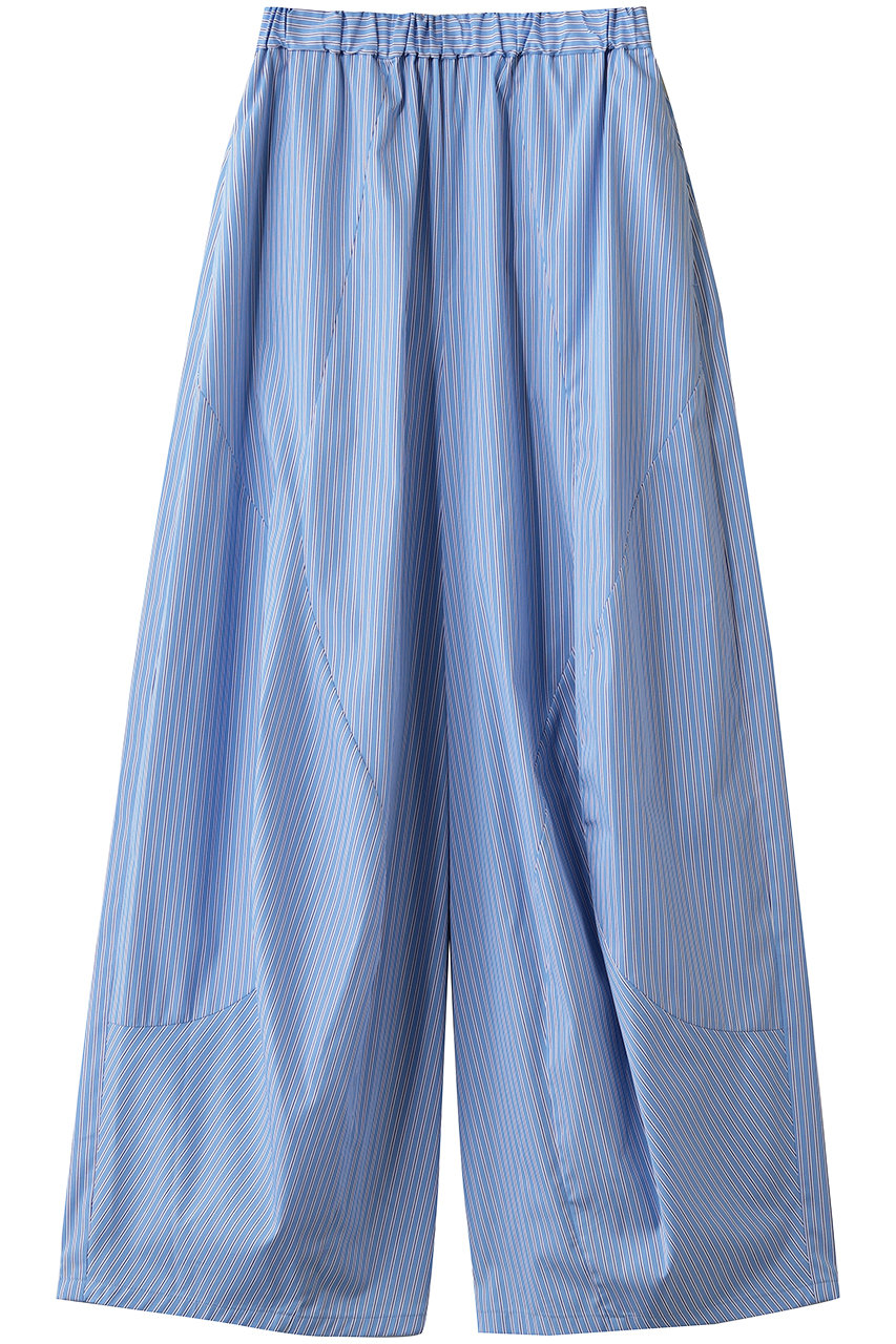 nagonstans ULTIMATE STRIPE FlowlineワイドPT/パンツ (Water, M) ナゴンスタンス ELLE SHOP