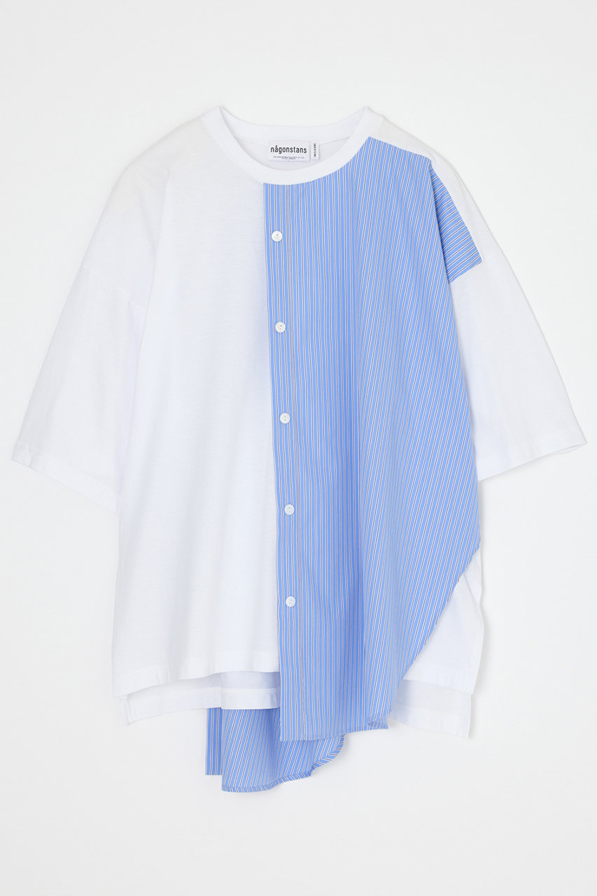 ナゴンスタンス/nagonstansのソフト天竺 SH Combi T/SH　Tシャツ(Salt/470JA480-2111)