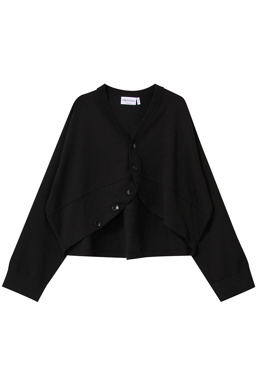 nagonstans(ナゴンスタンス)｜hem-design cardigan/カーディガン/Black