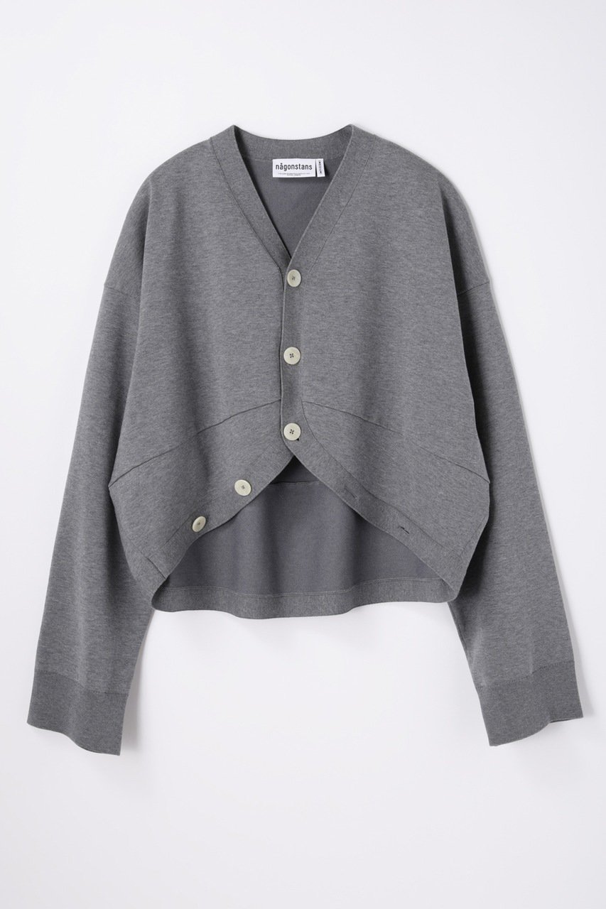 ナゴンスタンス/nagonstansのhem-design cardigan/カーディガン(Stone/470JA470-0571)
