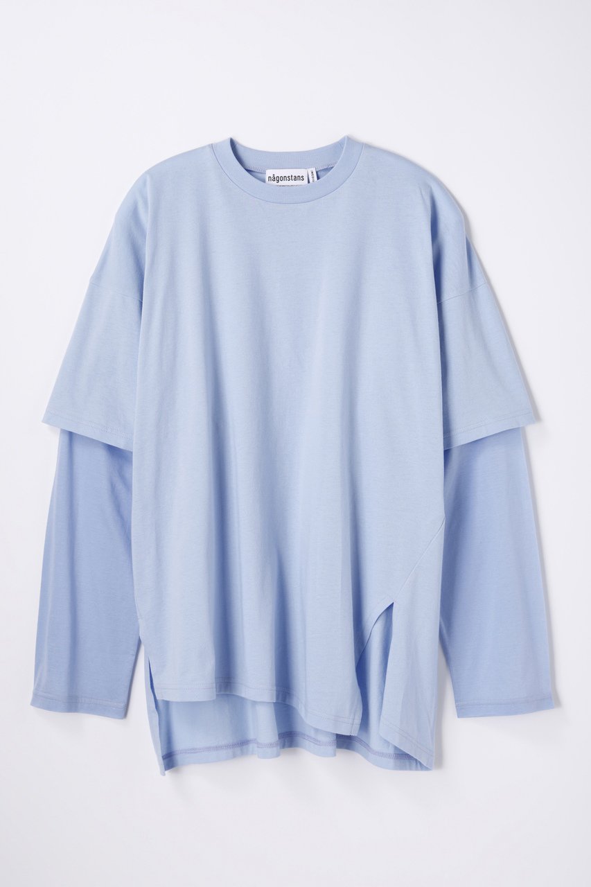 ナゴンスタンス/nagonstansのソフト天竺 LayeredSheerロンＴ(Water/470JA880-0591)