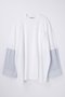 Single jersey エクストラワイドコンビ ロンT ナゴンスタンス/nagonstans Salt