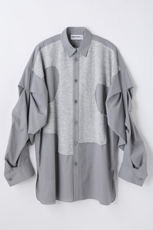 ナゴンスタンス/nagonstansのPE/Rブロード knit Patch SH/シャツ(110400/110403)