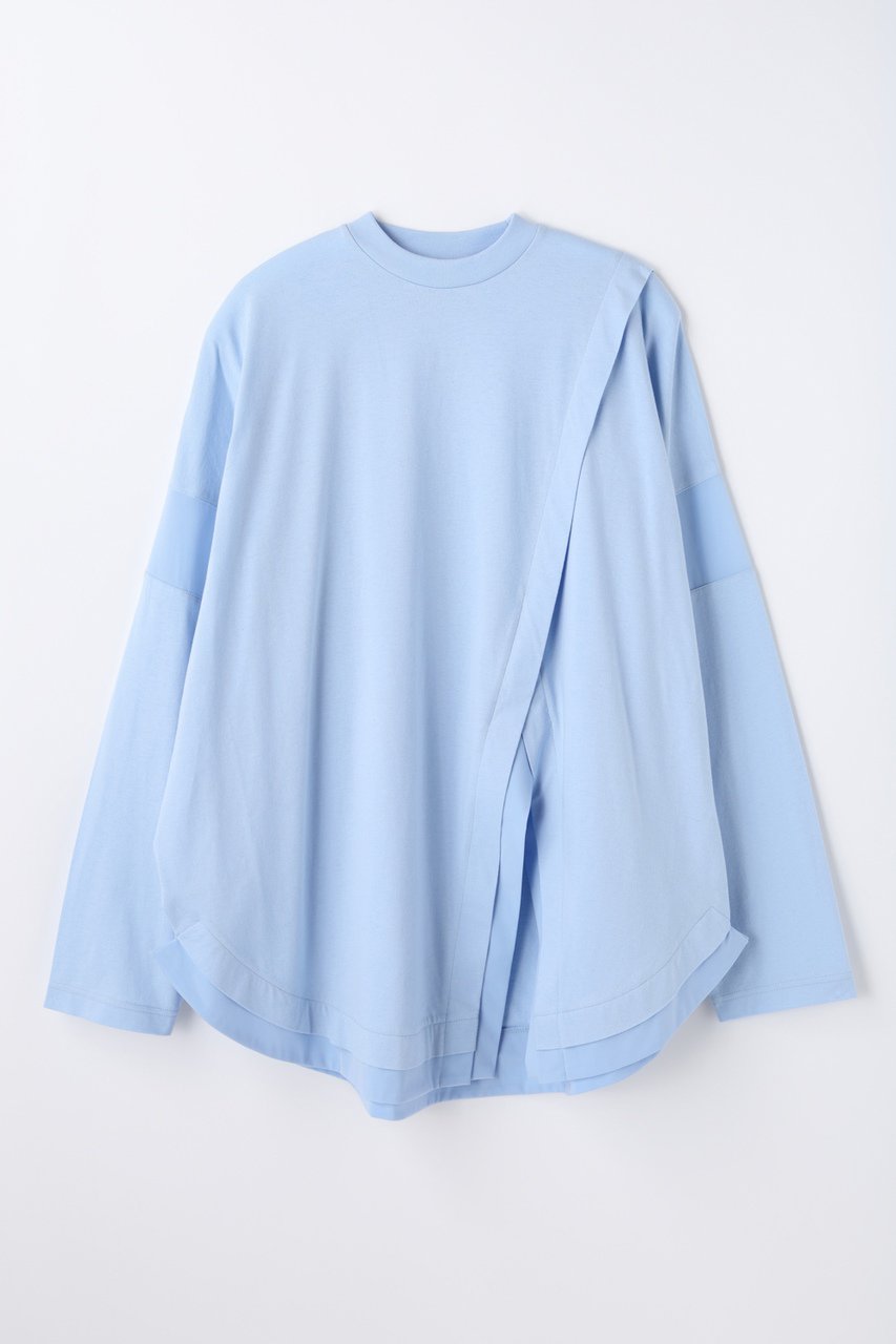 ナゴンスタンス/nagonstansのソフト天竺 Rounded ロンT(Water/470JA880-1451)