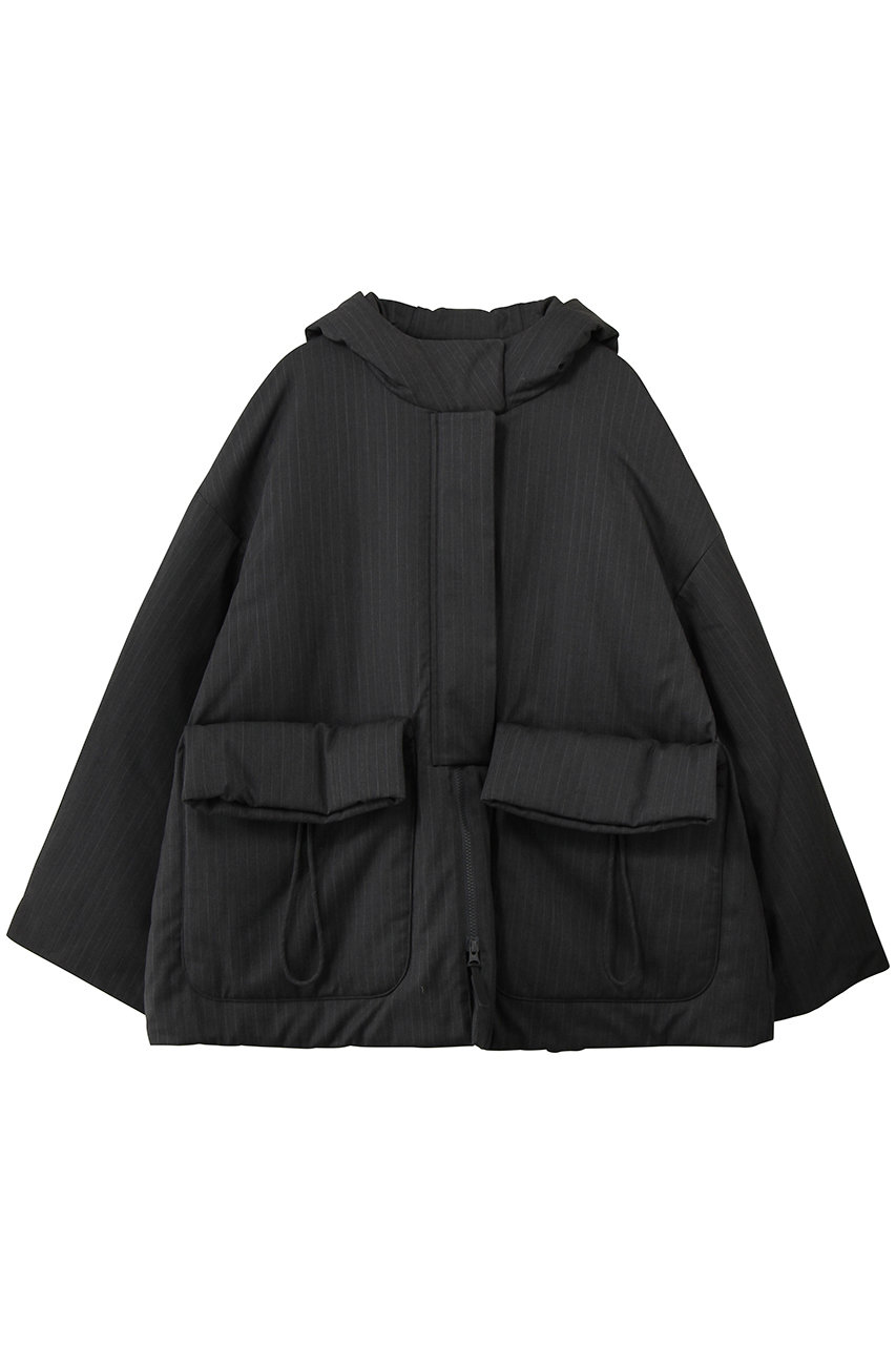 nagonstans T/Wストレッチツイル Volumeブルゾン (Stone, M) ナゴンスタンス ELLE SHOP