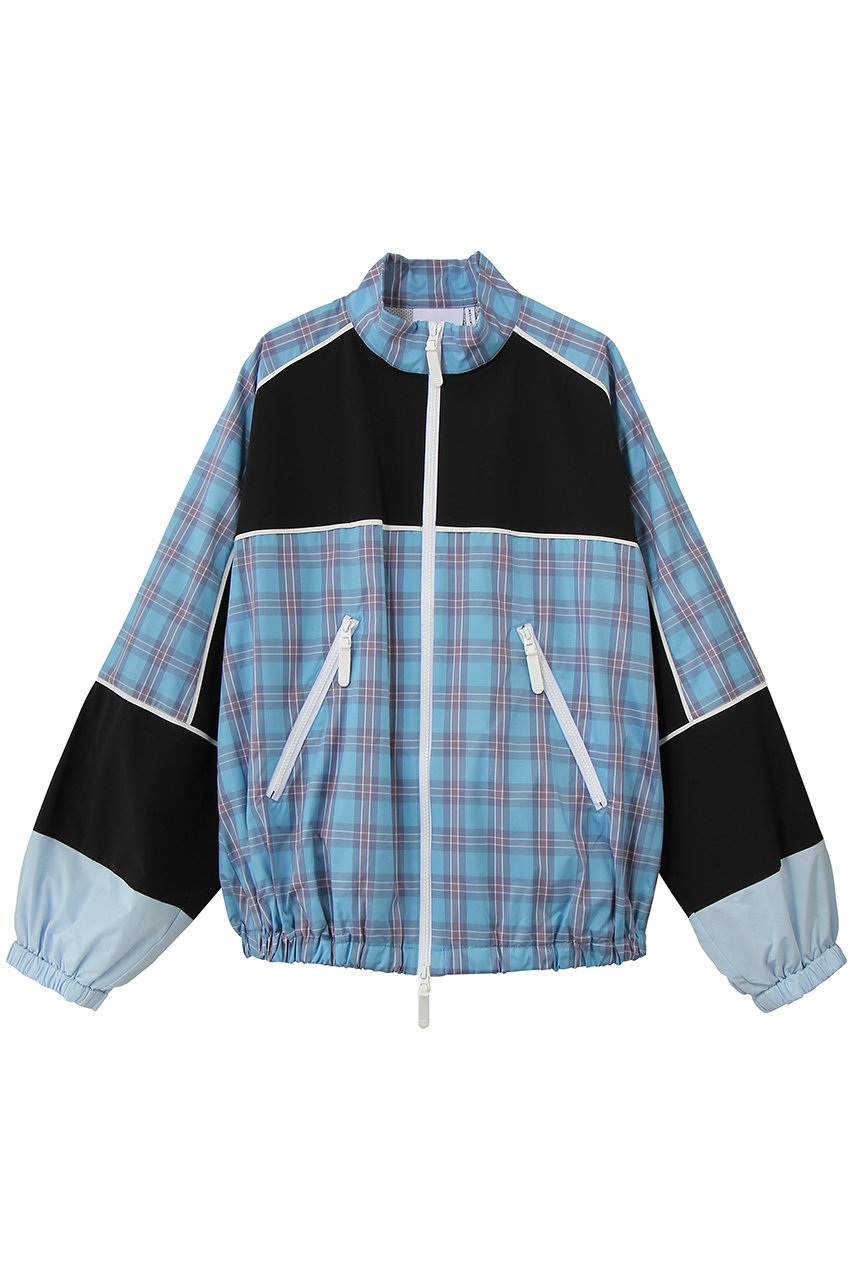 nagonstans Mix Taffeta ユニフォームブルゾン (Black, M) ナゴンスタンス ELLE SHOP